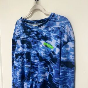 Magellan Blue Camouflage Long Sleeve Shirt